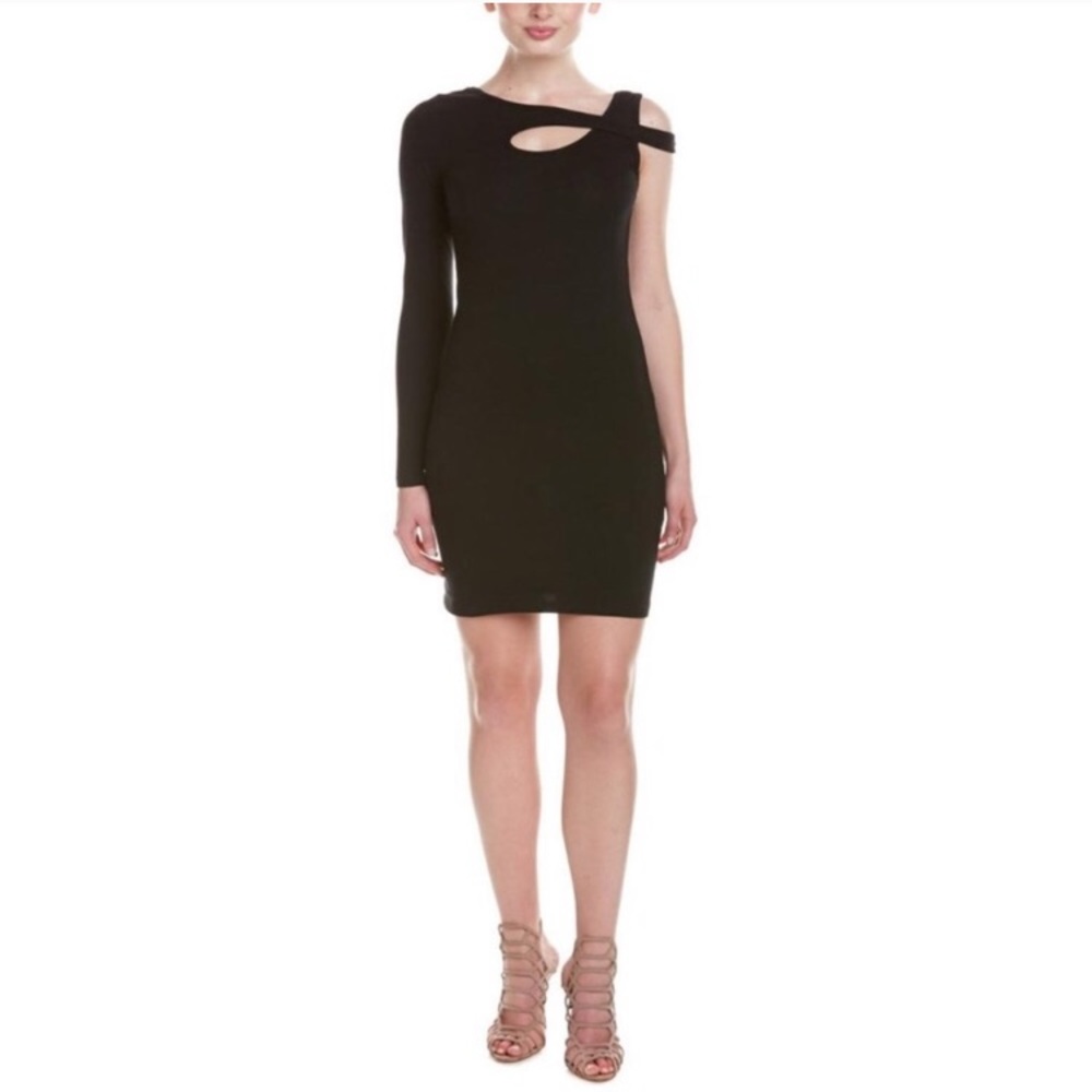 Mink pink black dress